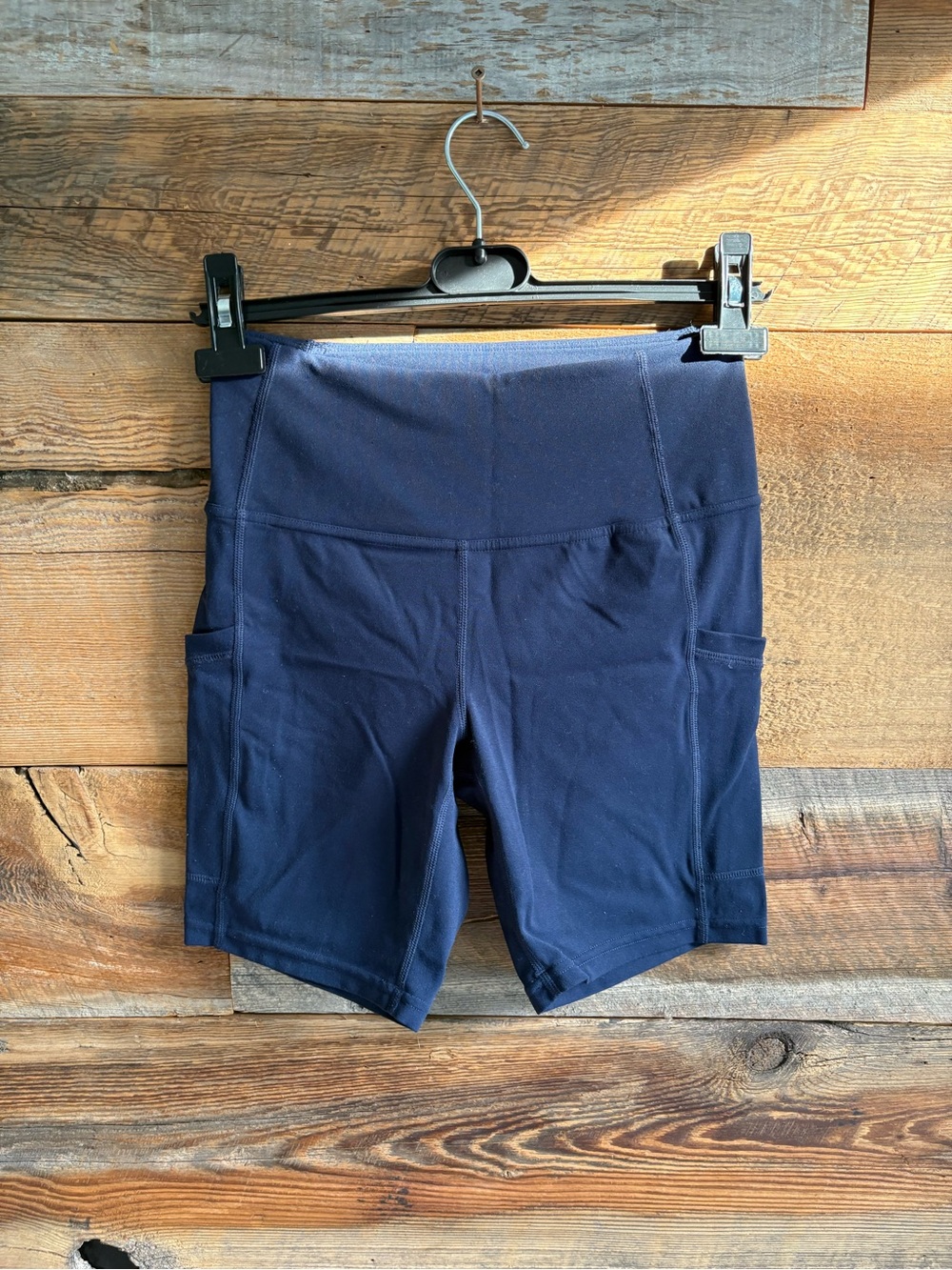 Roots Navy High-Rise Athletic Bike Shorts